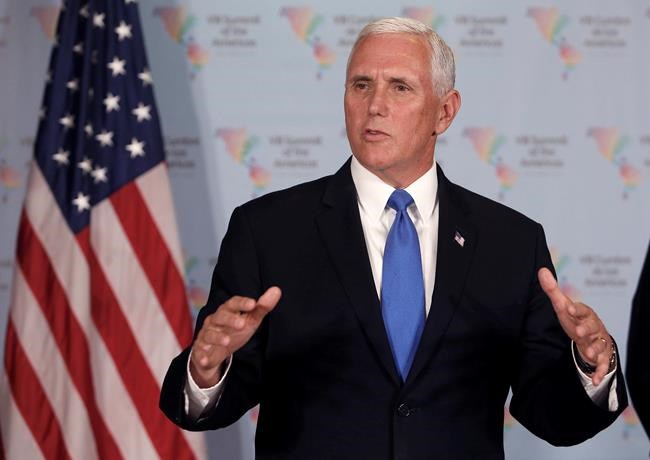 In Peru for summit, Pence offers support for Syrian strike | iNFOnews.ca
