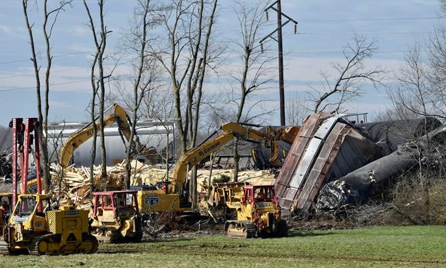 The Latest: Norfolk Southern clearing derailed freight cars | iNFOnews.ca