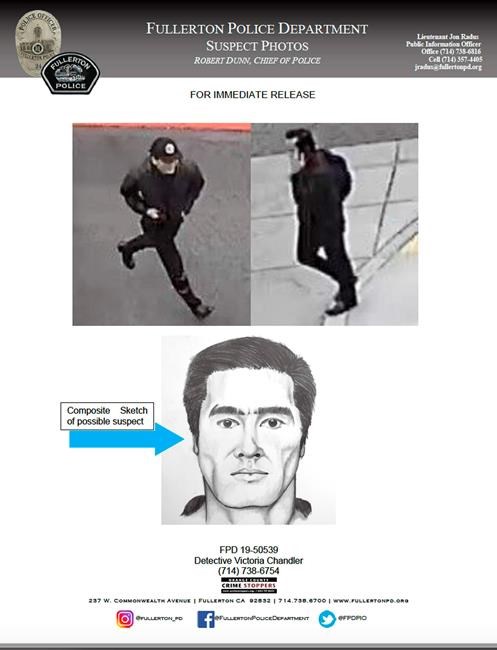 Sketch of suspect released in California campus slaying | iNFOnews.ca