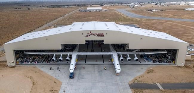Enormous Stratolaunch aircraft rolled out for first time | iNFOnews.ca