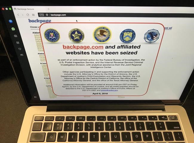 Feds seize Backpage.com, websites in enforcement action | iNFOnews.ca