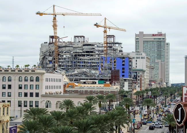 Hotel collapse in New Orleans leaves 2 dead, 1 missing | iNFOnews.ca