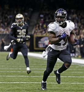 Justin Forsett runs for 182 yards, 2 TDs as Ravens send Saints to 3rd straight loss, 34-27 | iNFOnews.ca