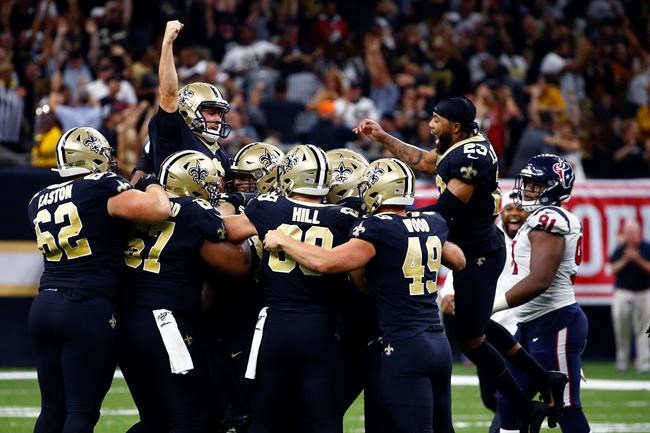Lutz's 58-yard field goal lifts Saints over Texans, 30-28 | iNFOnews.ca