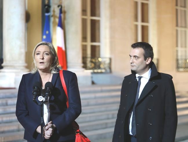 Le Pen would accept exit of French party No 2 on euro issue | iNFOnews.ca