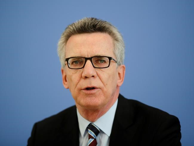 German interior minister proposes domestic security shake-up | iNFOnews.ca CP317499450