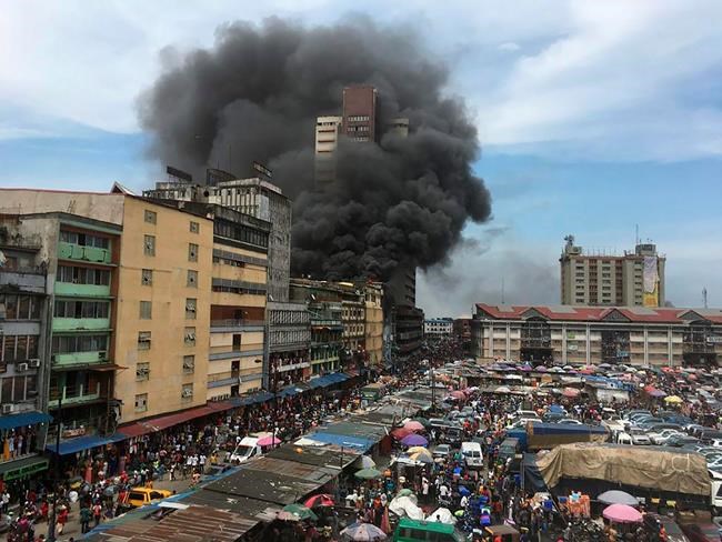 Nigerian firefighters battle huge blazes at market in Lagos | iNFOnews.ca