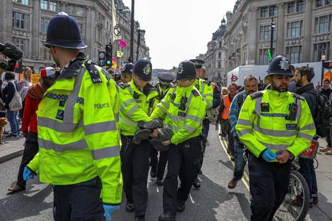 London climate-change protesters vow to continue blockades | iNFOnews.ca
