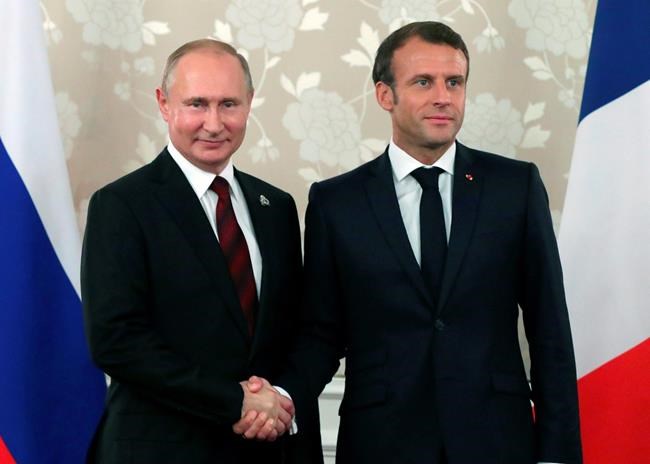 Putin, Macron hold French-Russian talks before G-7 | iNFOnews.ca