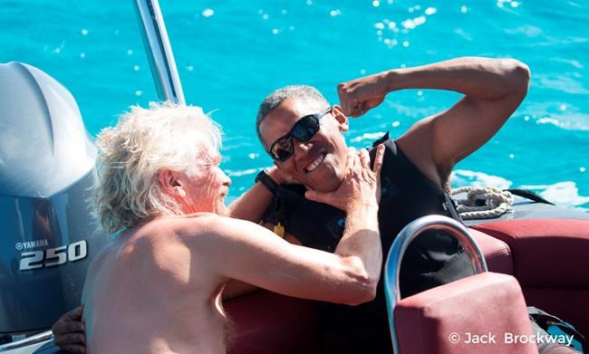 Obamas join Richard Branson for private island getaway | iNFOnews.ca