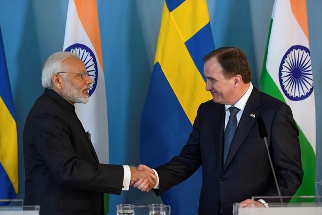 Indian PM Modi in Sweden for first India-Nordic summit | iNFOnews.ca CP1180425027