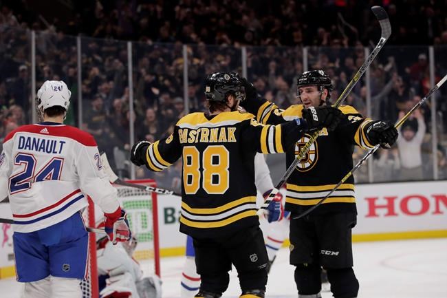 Pastrnak gets hat trick, Bruins beat Canadiens 4-1 | iNFOnews.ca