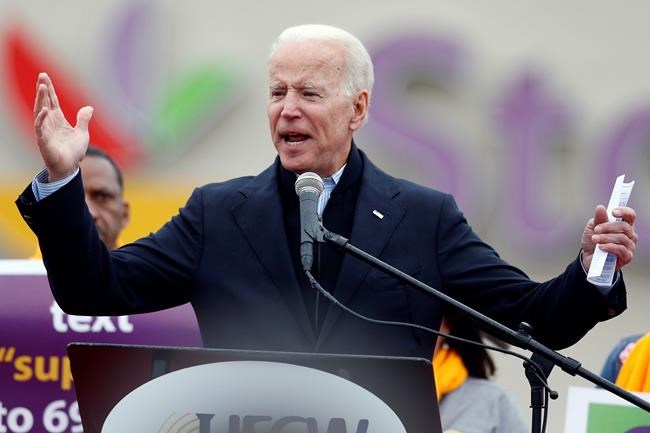 Accuser calls Biden's jokes about touching 'disrespectful' | iNFOnews.ca CP1947936733