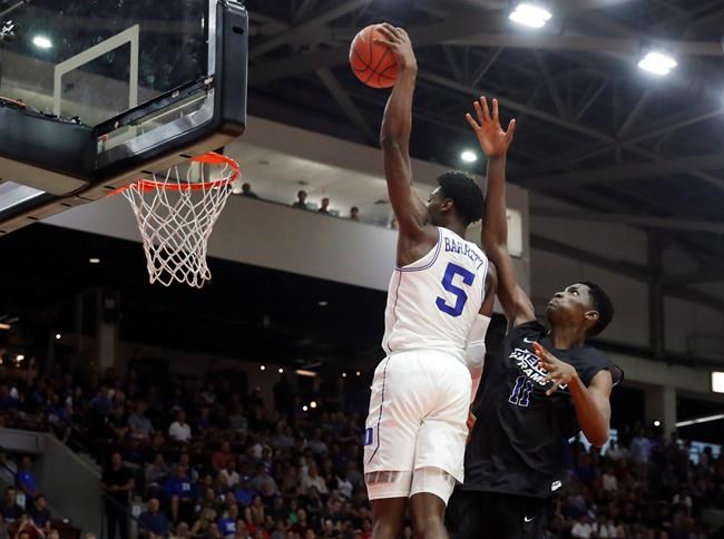 Canada's Barrett leads Duke to pre-season win over Ryerson in Duke debut | iNFOnews.ca Canada's Barrett leads Duke to pre-season win over Ryerson in Duke debut | iNFOnews.ca
