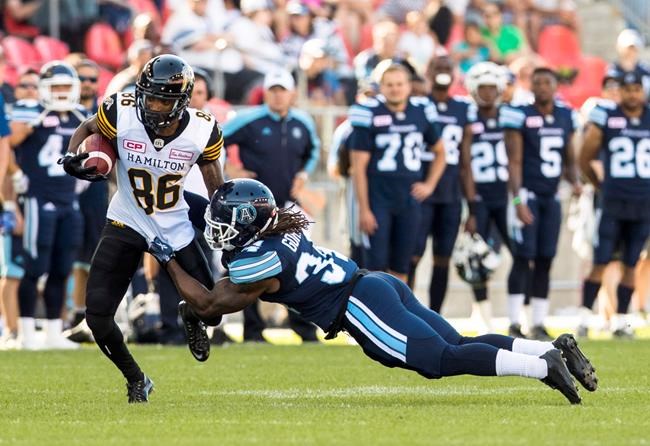 Argos earn 25-16 exhibition win over Ticats in first game at BMO Field | iNFOnews.ca