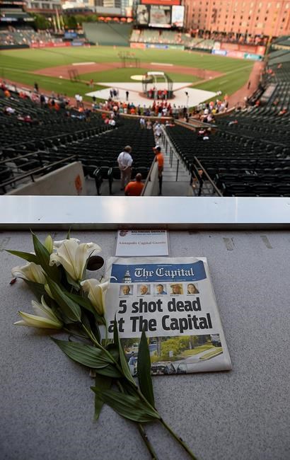 Orioles pay tribute to 5 shooting victims at Capital Gazette | iNFOnews.ca