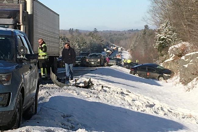 Police: Multiple injuries in 30-car Maine highway pileup | iNFOnews.ca