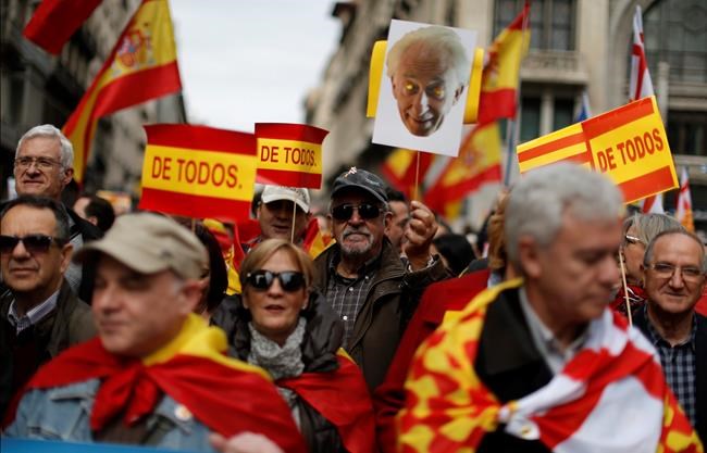 Spanish unionist rally mocks Catalan separatist movement | iNFOnews.ca