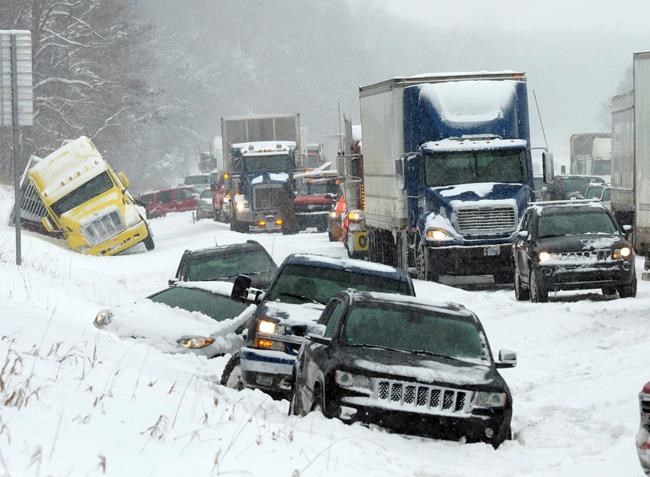 The Latest: 16 semis among 38 vehicles in Michigan pileup | iNFOnews.ca The Latest: 16 semis among 38 vehicles in Michigan pileup | iNFOnews.ca