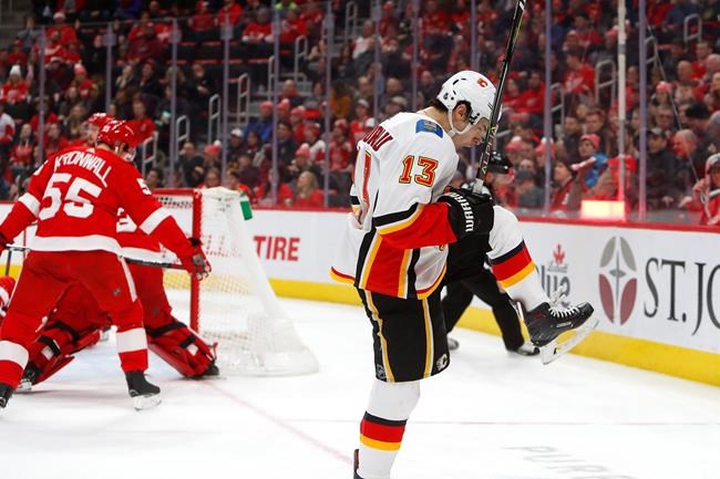 Flames rally for 5-3 win, hand Red Wings 6th straight loss | iNFOnews.ca
