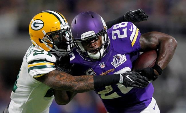 The Latest: Adrian Peterson ruled out with knee injury | iNFOnews.ca