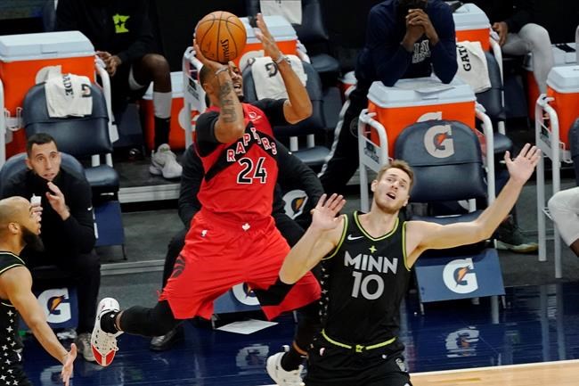 Raptors score last 11 to defeat Timberwolves 86-81 | iNFOnews.ca