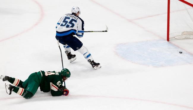 Hellebuyck perfect as Jets shut out Wild 2-0; Winnipeg takes 3-1 series lead | iNFOnews.ca