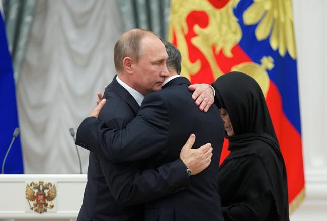 Putin posthumously honours policeman killed by militants | iNFOnews.ca