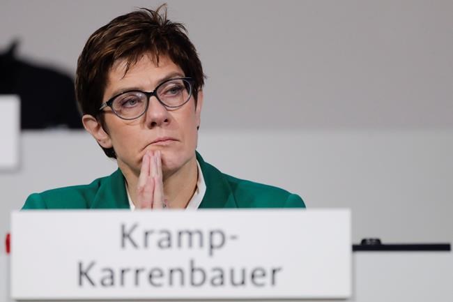 New head of Merkel party seeks to build bridges with rivals | iNFOnews.ca CP1132261750