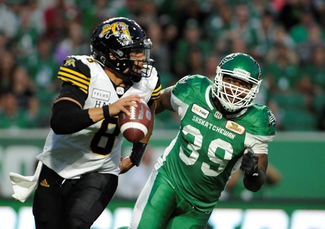 Marcus Thigpen's late touchdown leads Saskatchewan over Hamilton 18-13 | iNFOnews.ca Marcus Thigpen's late touchdown leads Saskatchewan over Hamilton 18-13 | iNFOnews.ca