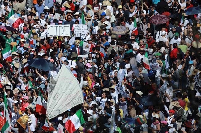 Thousands march in Mexico to demand respect, reject Trump | iNFOnews.ca