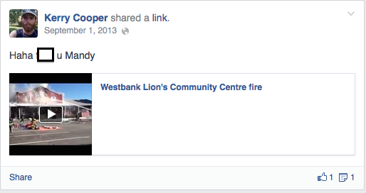 Lions Hall likely torched for revenge against bride | iNFOnews.ca