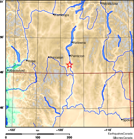 Small earthquake shakes South Okanagan | iNFOnews.ca