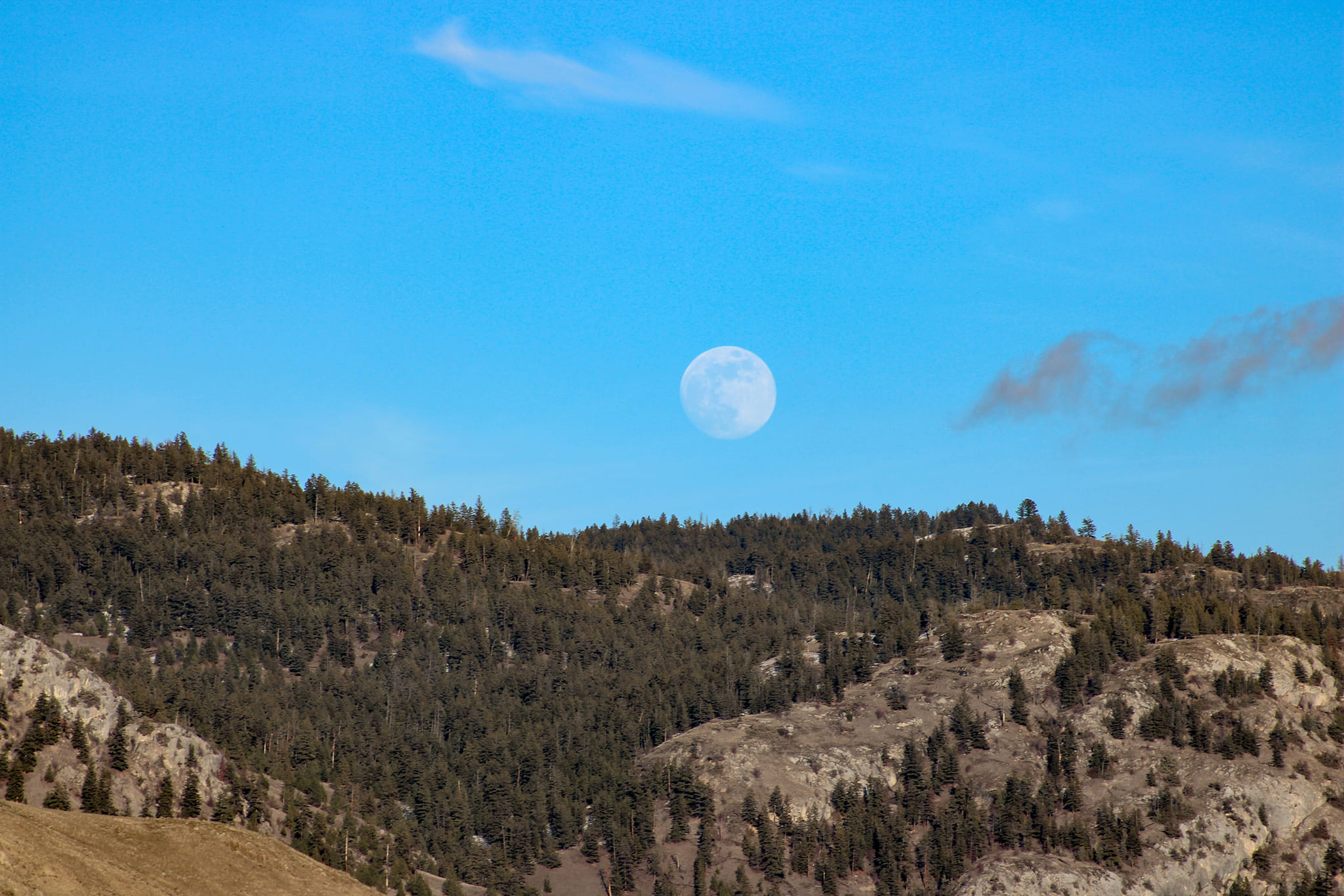 iN PHOTOS: Snow Moon captured through cloud cover over Kamloops, Okanagan | iNFOnews.ca