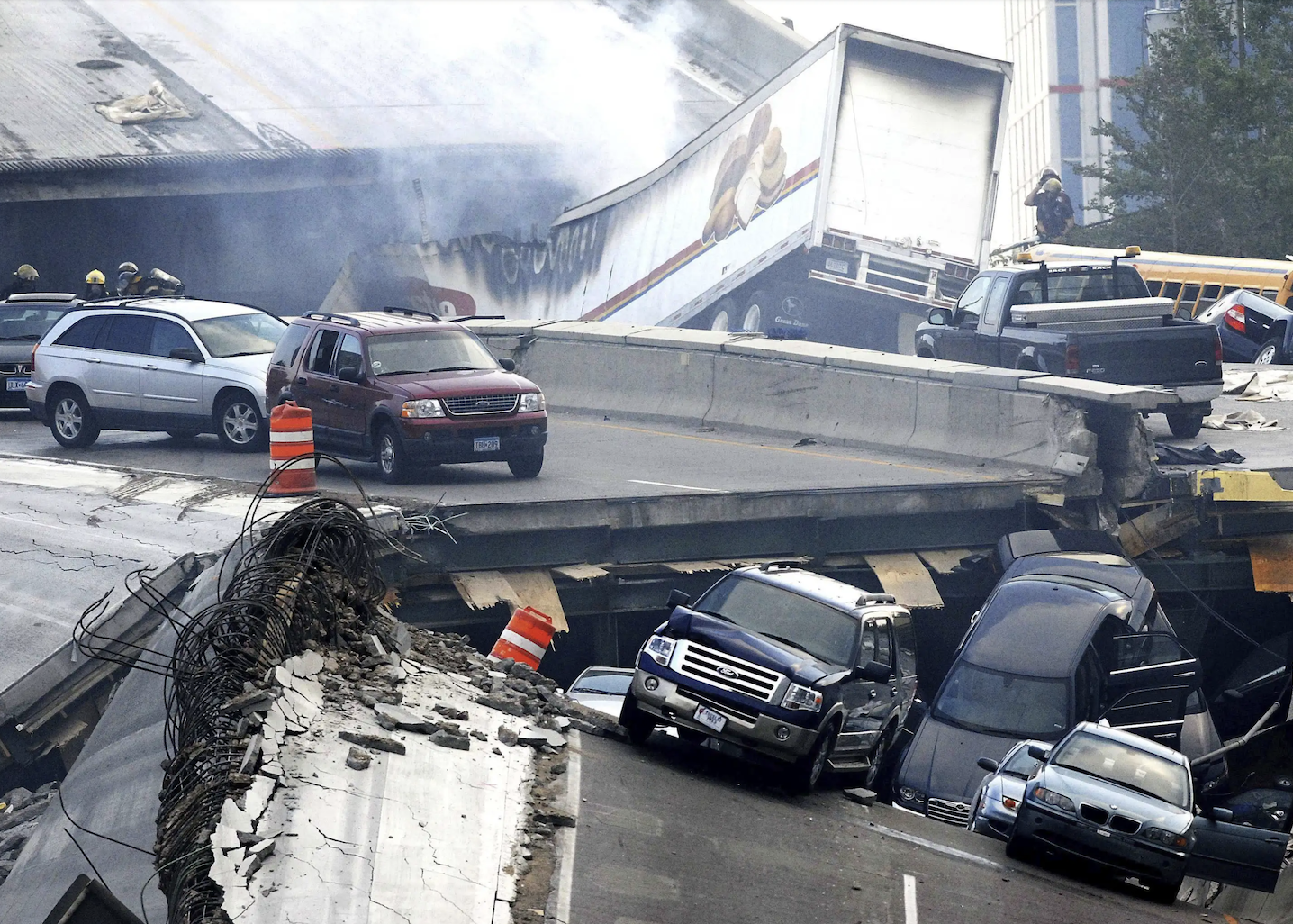 Driving along ... and the roadway vanishes beneath you. What's it like to survive a bridge collapse? | iNFOnews.ca