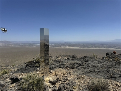 Shiny monolith removed from mountains outside Las Vegas. How it got there still is a mystery | iNFOnews.ca Shiny monolith removed from mountains outside Las Vegas. How it got there still is a mystery | iNFOnews.ca