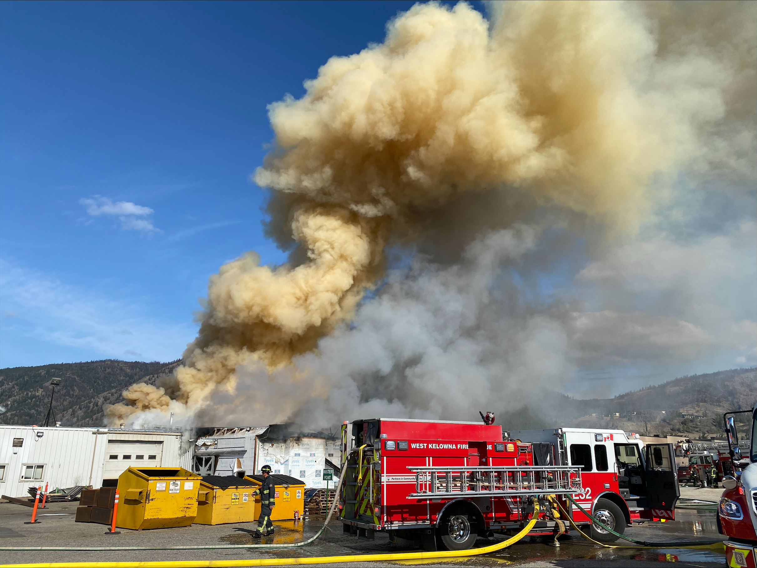 UPDATE: Heavy manufacturing facility destroyed by fire in West Kelowna | iNFOnews.ca