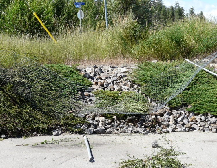 Man injured after driving car over embankment into yard at a north end business | iNFOnews.ca