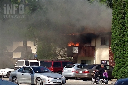 VIDEO: Balcony fire in Rutland | iNFOnews.ca