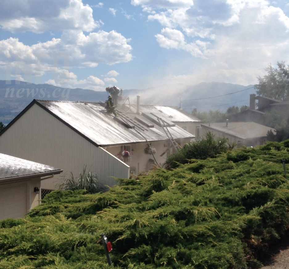 Firefighters battle house fire in West Kelowna | iNFOnews.ca