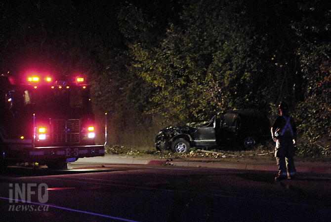 Novice driver rolls vehicle, alcohol suspected | iNFOnews.ca Novice driver rolls vehicle, alcohol suspected | iNFOnews.ca
