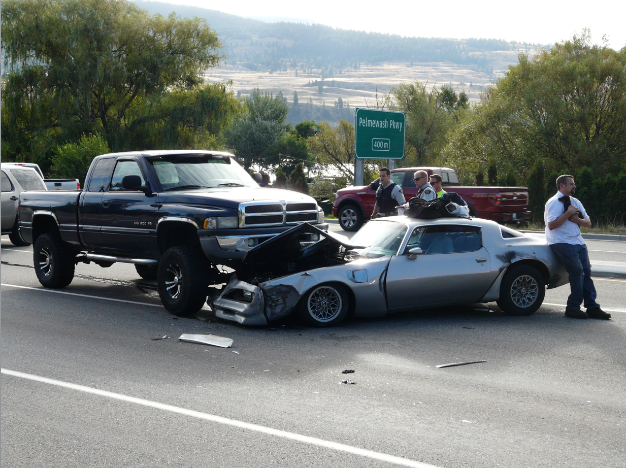 Lake Country car crash; humans and dachshund avoid serious injuries | iNFOnews.ca