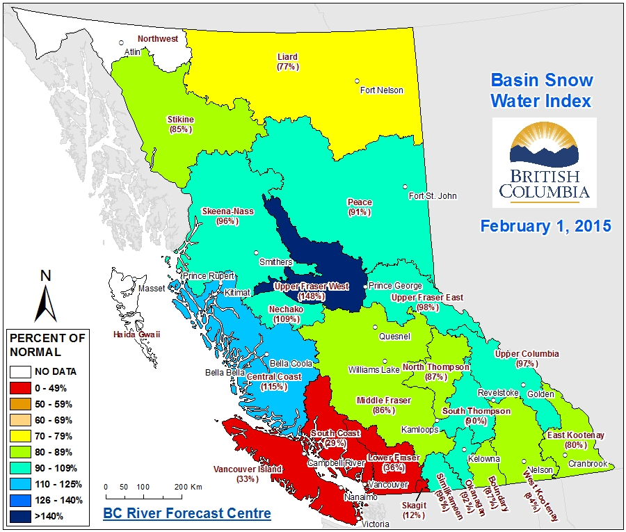 Local flooding possible as El Nino-like weather melts lower snowpack | iNFOnews.ca