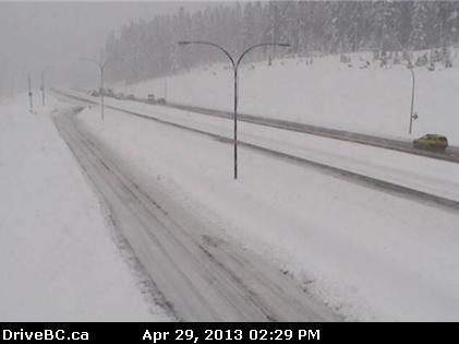 Spring storm closes part of Coquihalla overnight | iNFOnews.ca