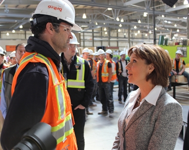 Ghost of hospital expansion haunts premier after modular home plant tour | iNFOnews.ca