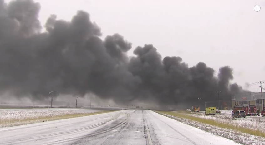 Fire at Beloeil Quebec golf ball factory causes evacuations, highway closure | iNFOnews.ca
