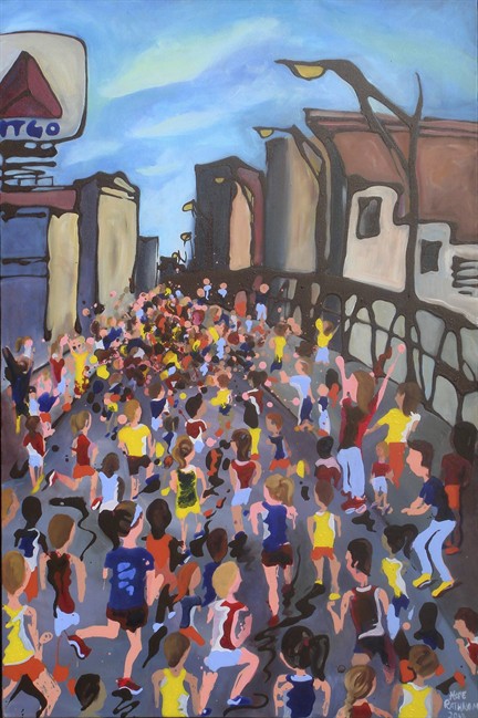 Runner's art recaptures Boston Marathon's joy and whimsy two years after terrorist bombings | iNFOnews.ca Runner's art recaptures Boston Marathon's joy and whimsy two years after terrorist bombings | iNFOnews.ca