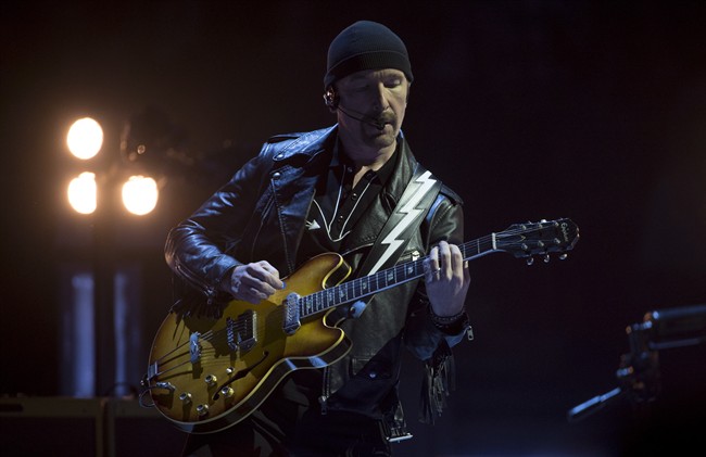 U2's The Edge reassures fans he's OK after stage fall in Vancouver | iNFOnews.ca