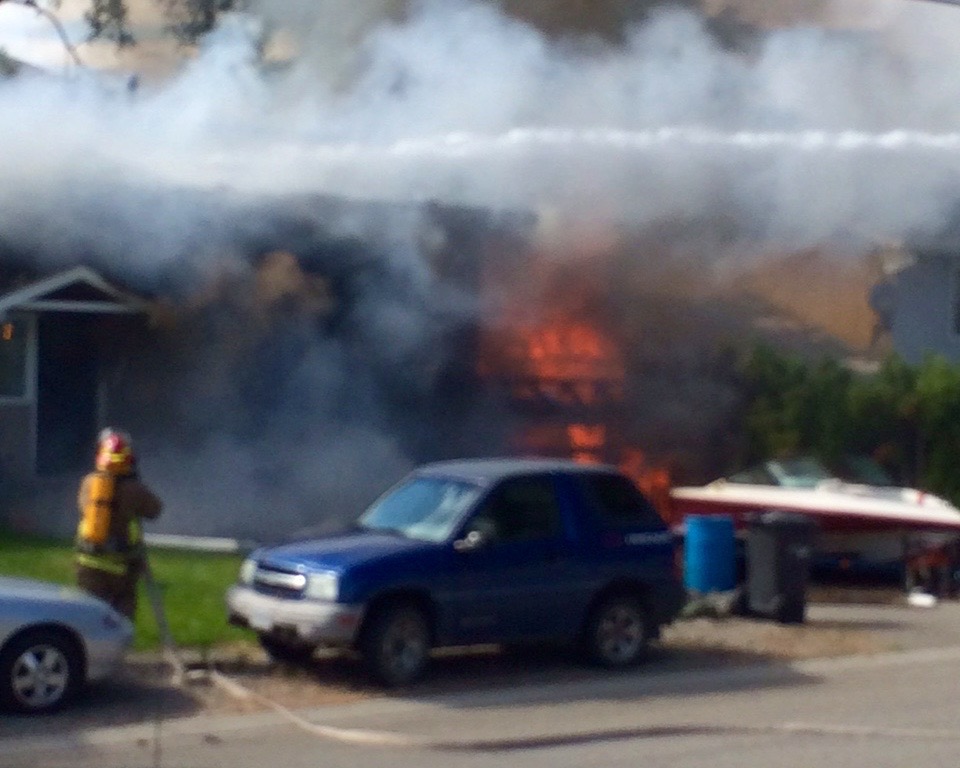 Volunteer Ashcroft firefighter dressed in tux helps crew on grad night | iNFOnews.ca