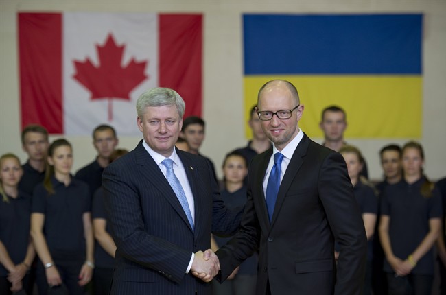 New shelling in eastern Ukraine as Harper arrives in Kyiv ahead of G7 | iNFOnews.ca